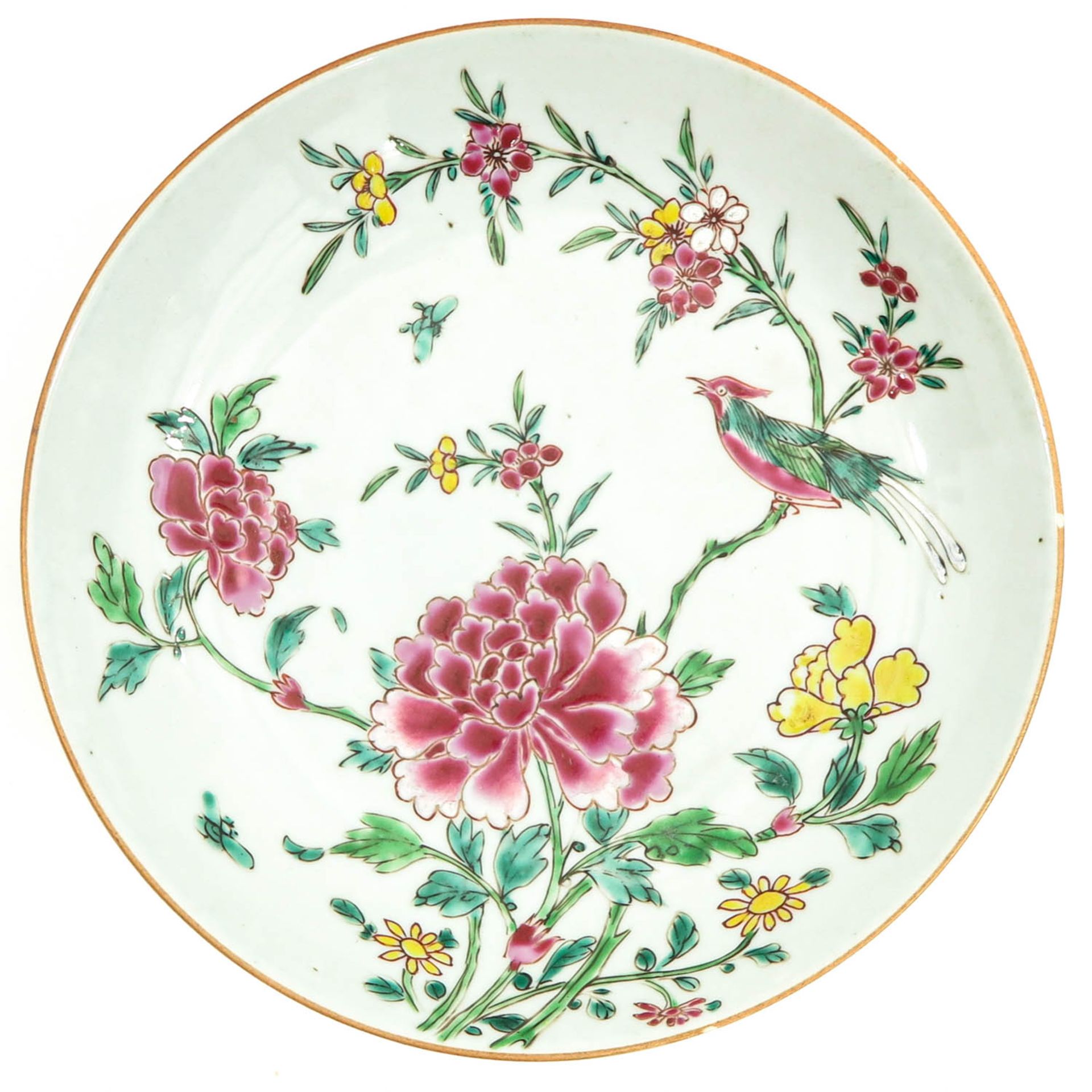 A Pair of Famille Rose Plates - Image 5 of 9