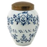 A Delft Tobacco Pot