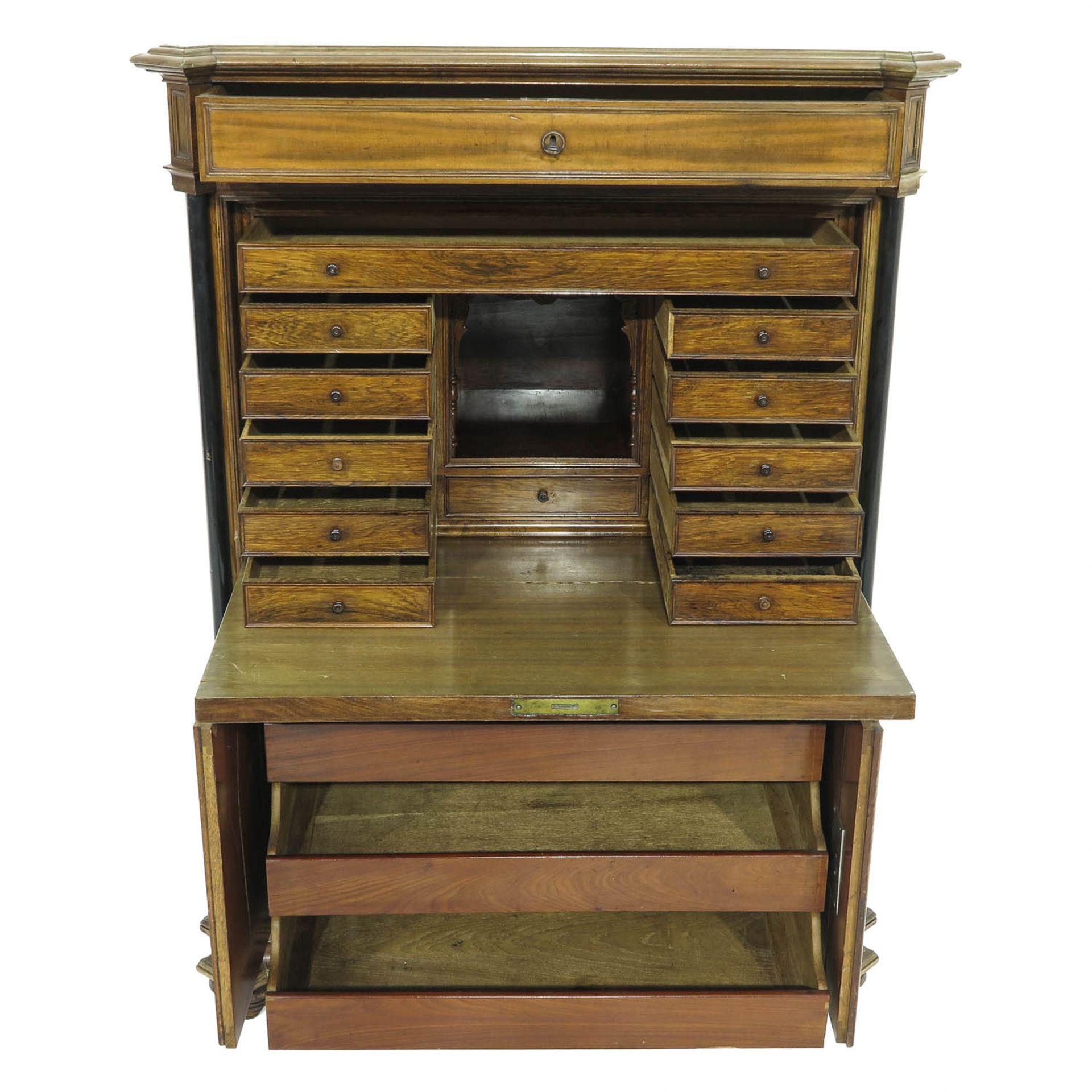 A 19th Century Mahogany Secretary and Tea Bucket - Image 6 of 10