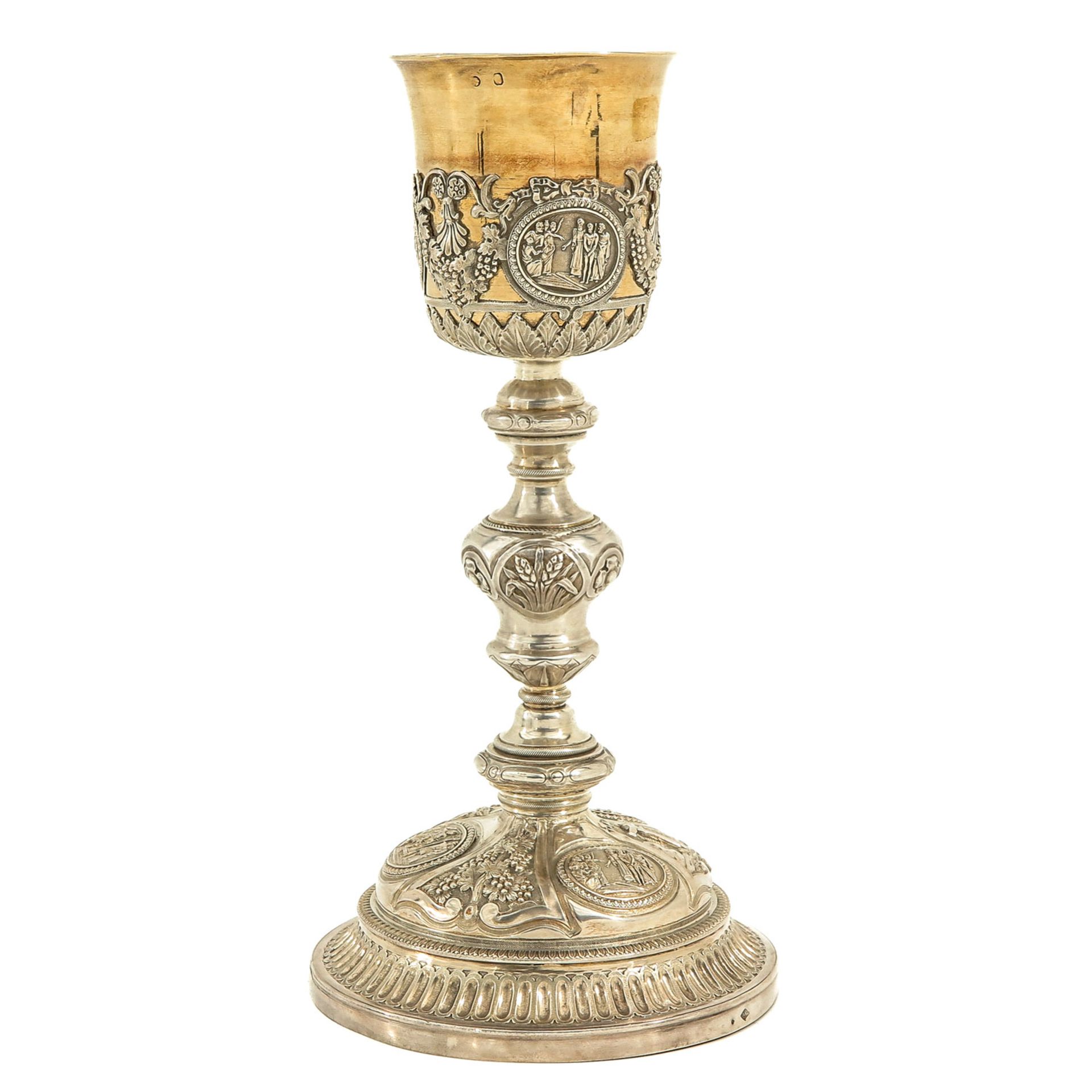 A Silver and Gilded Chalice - Bild 4 aus 10