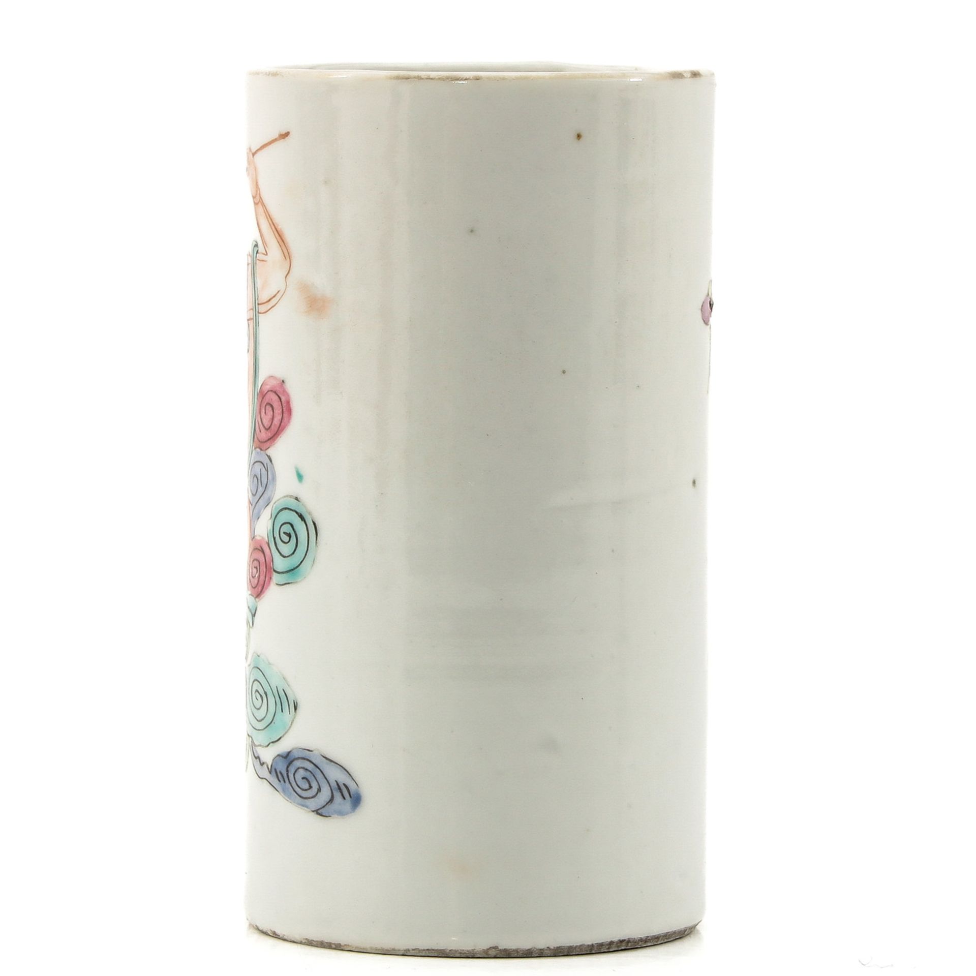 A Famille Rose Brush Pot - Image 2 of 9