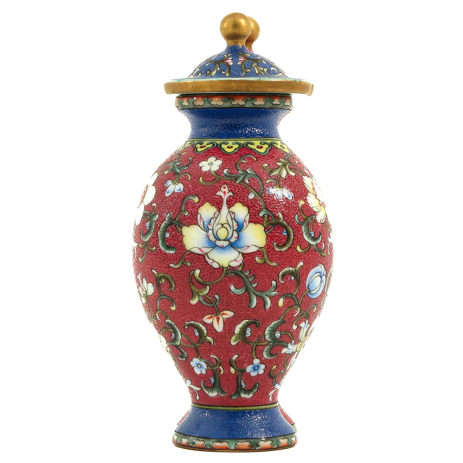 A Famille Rose Vase with Cover - Image 2 of 10