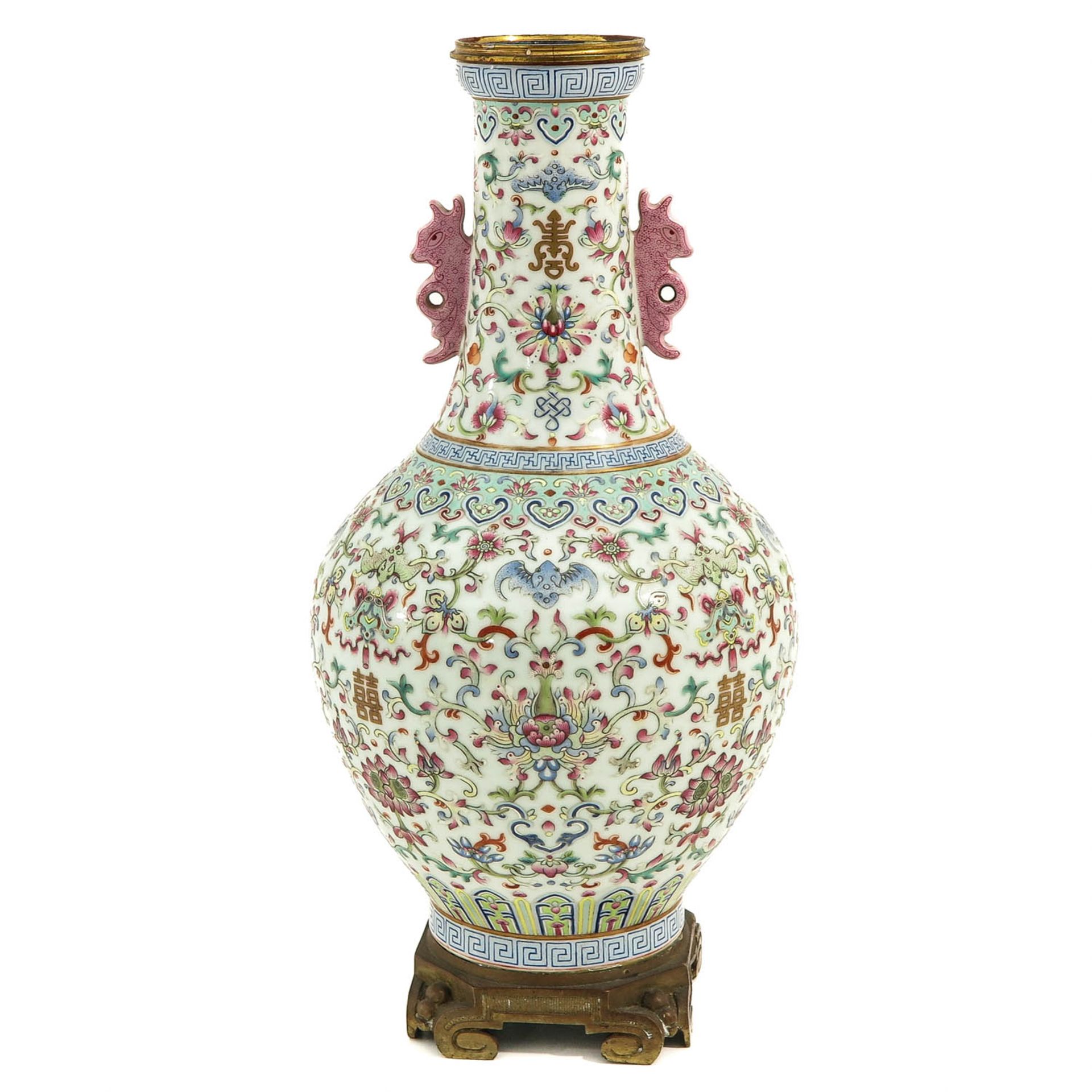 A Famille Rose Vase