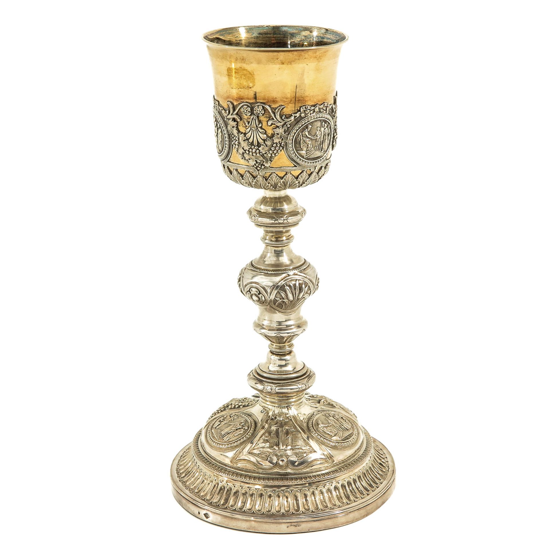A Silver and Gilded Chalice