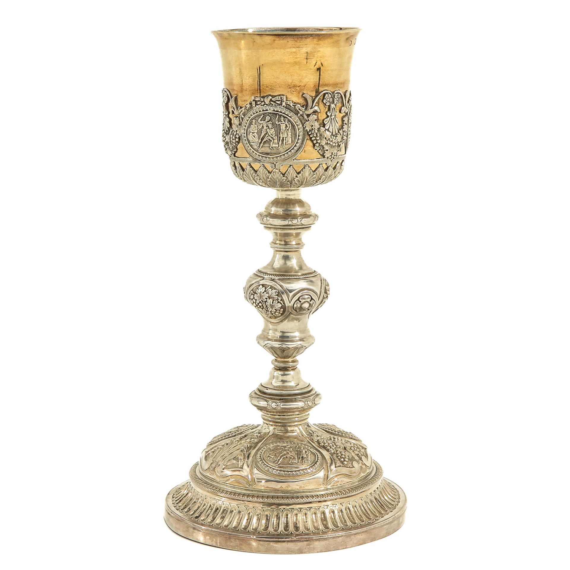 A Silver and Gilded Chalice - Bild 3 aus 10