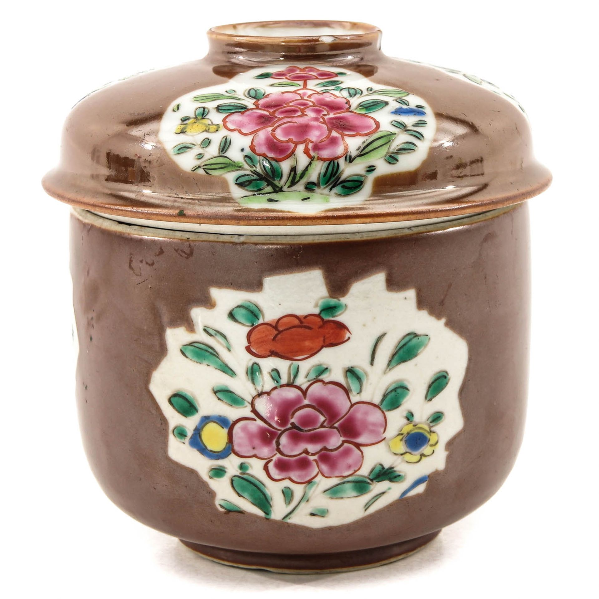 A Batavianware Jar with Cover