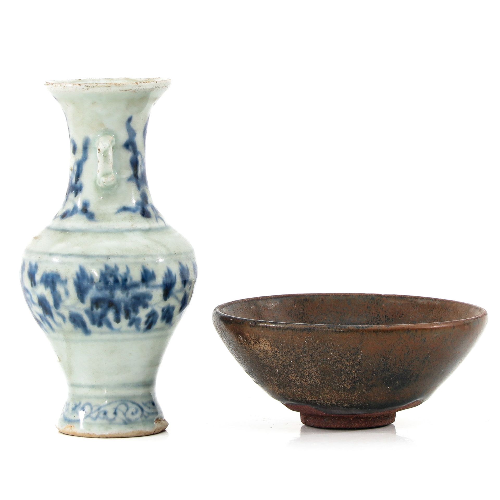 A Small Vase and Tea Bowl - Image 4 of 10