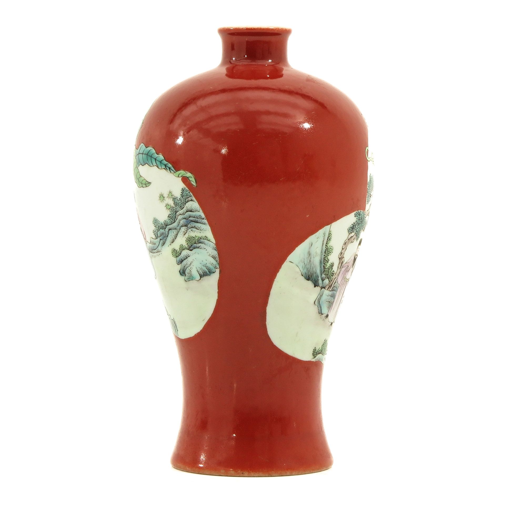 A Famille Rose Meiping Vase - Bild 2 aus 9