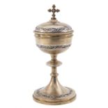 A Gilded Silver Ciborium