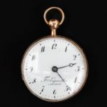 An 18KG Pocket Watch Signed Fres Esquisillon