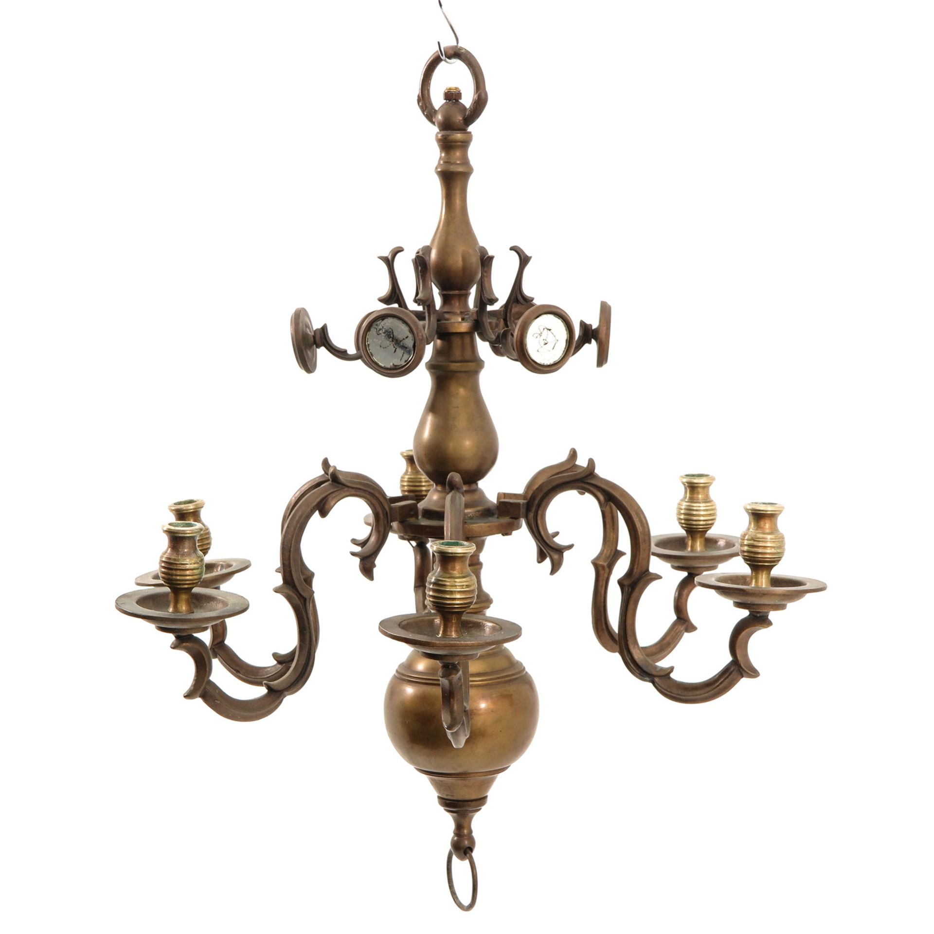 A Bronze Chandelier - Bild 3 aus 7