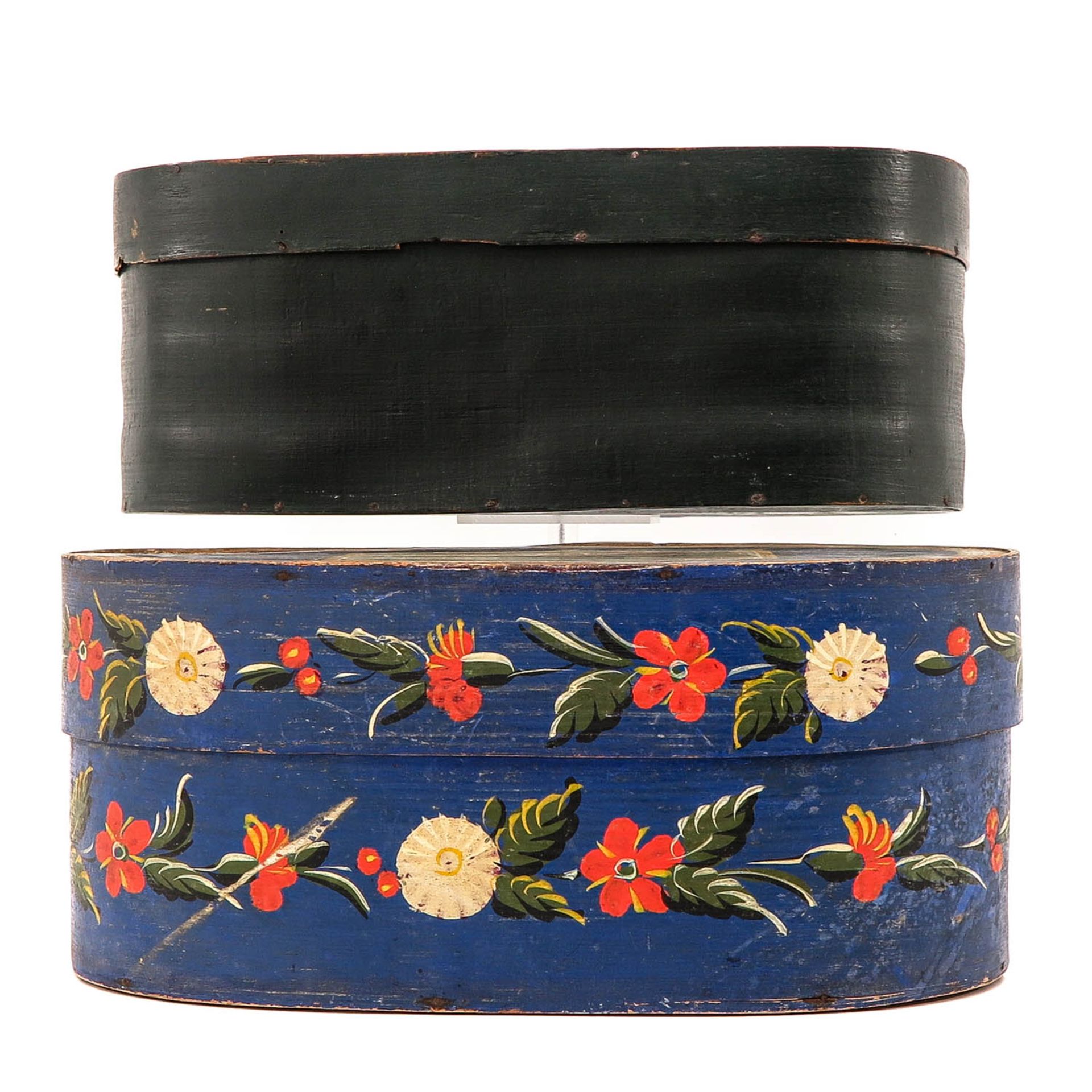 A Lot of 2 19th Century Hat Boxes - Image 3 of 10