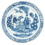 A Blue and White Plate