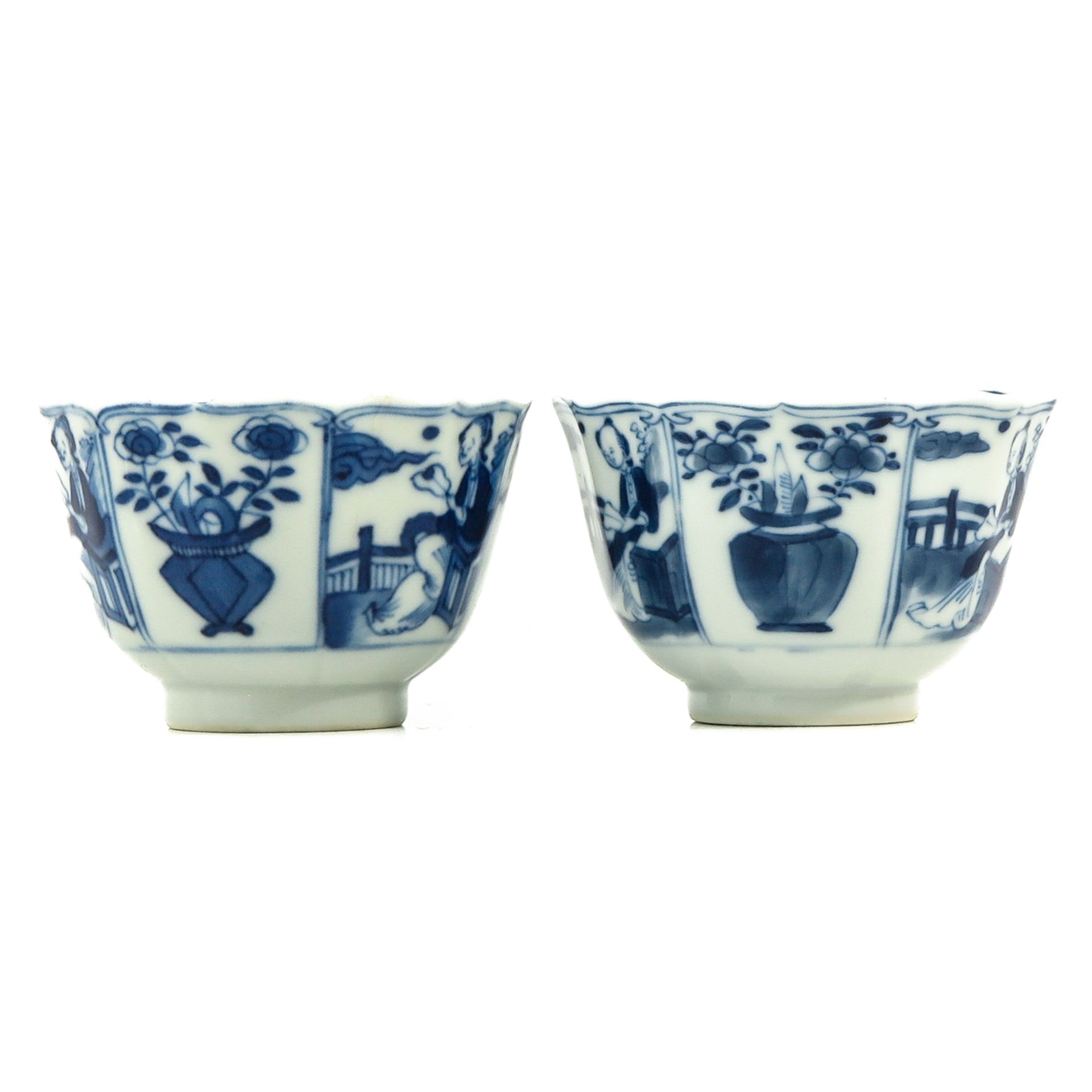 A Pair of Blue and White Cups and Saucers - Bild 3 aus 10