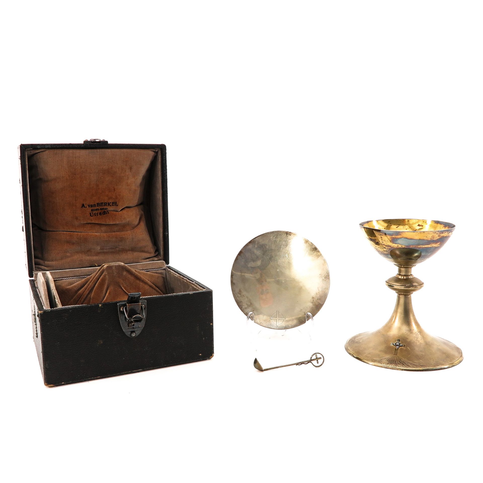 A Chalice with Silver Gilded Cuppa, Silver Paten - Bild 10 aus 10