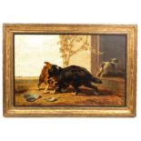 An Oil on Canvas Signed Henriette Ronner-Knip