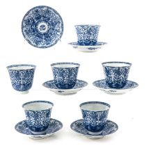 A Collection of Cups and Saucers