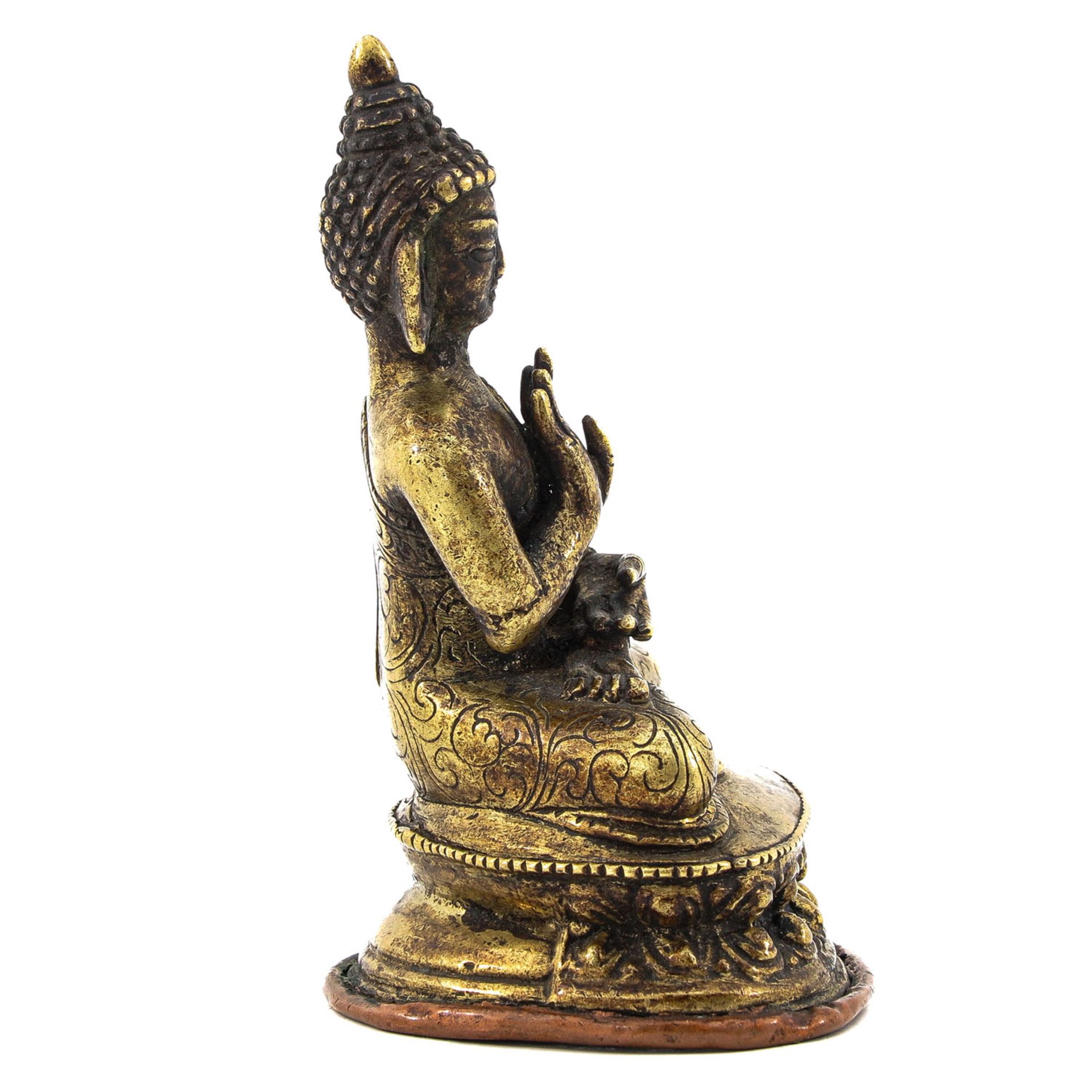 A Small Bronze Buddha - Bild 4 aus 10