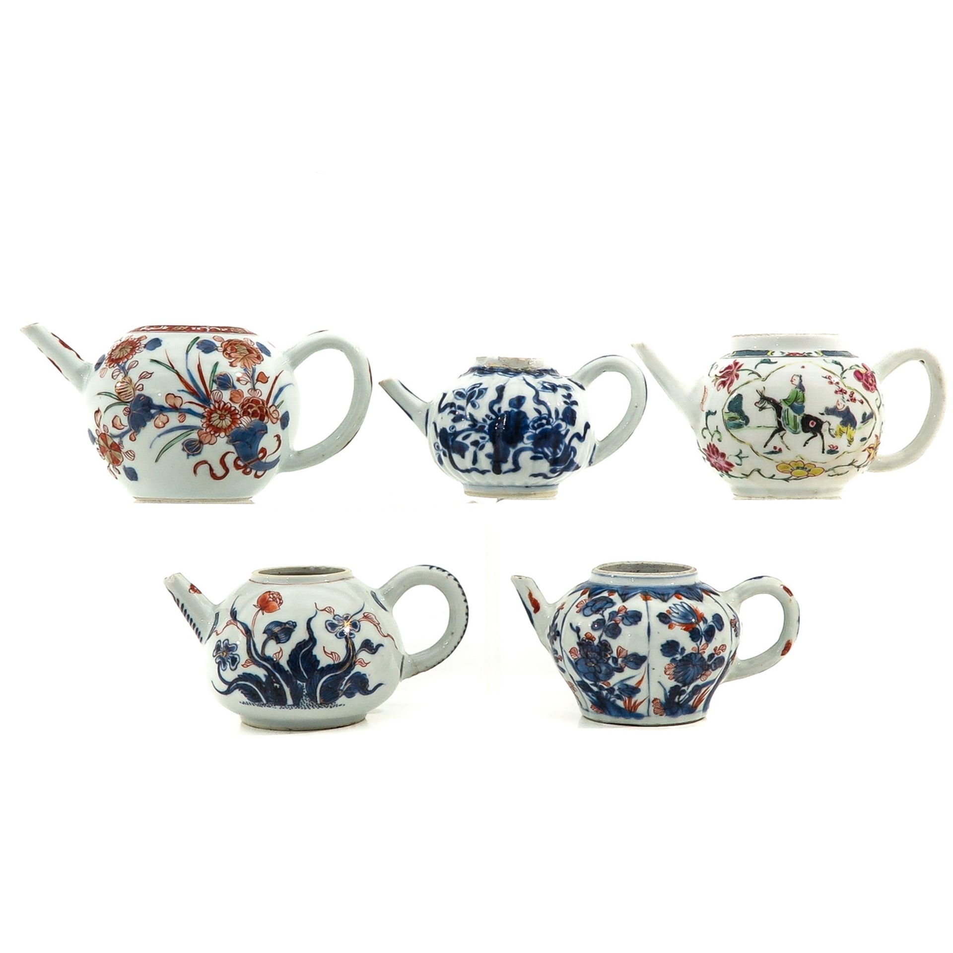 A Collection of 5 Teapots
