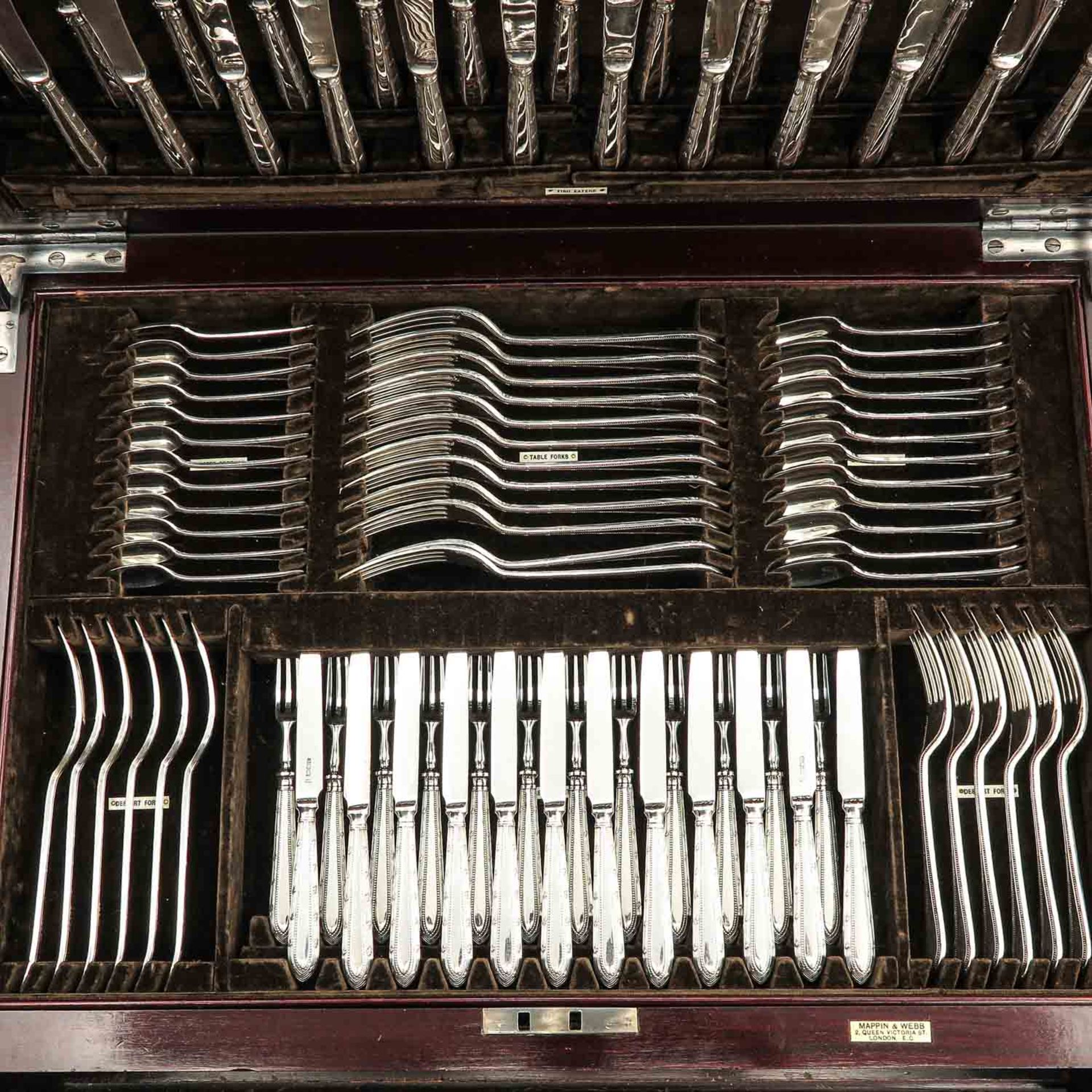 A Silver Cutlery Set - Image 4 of 10