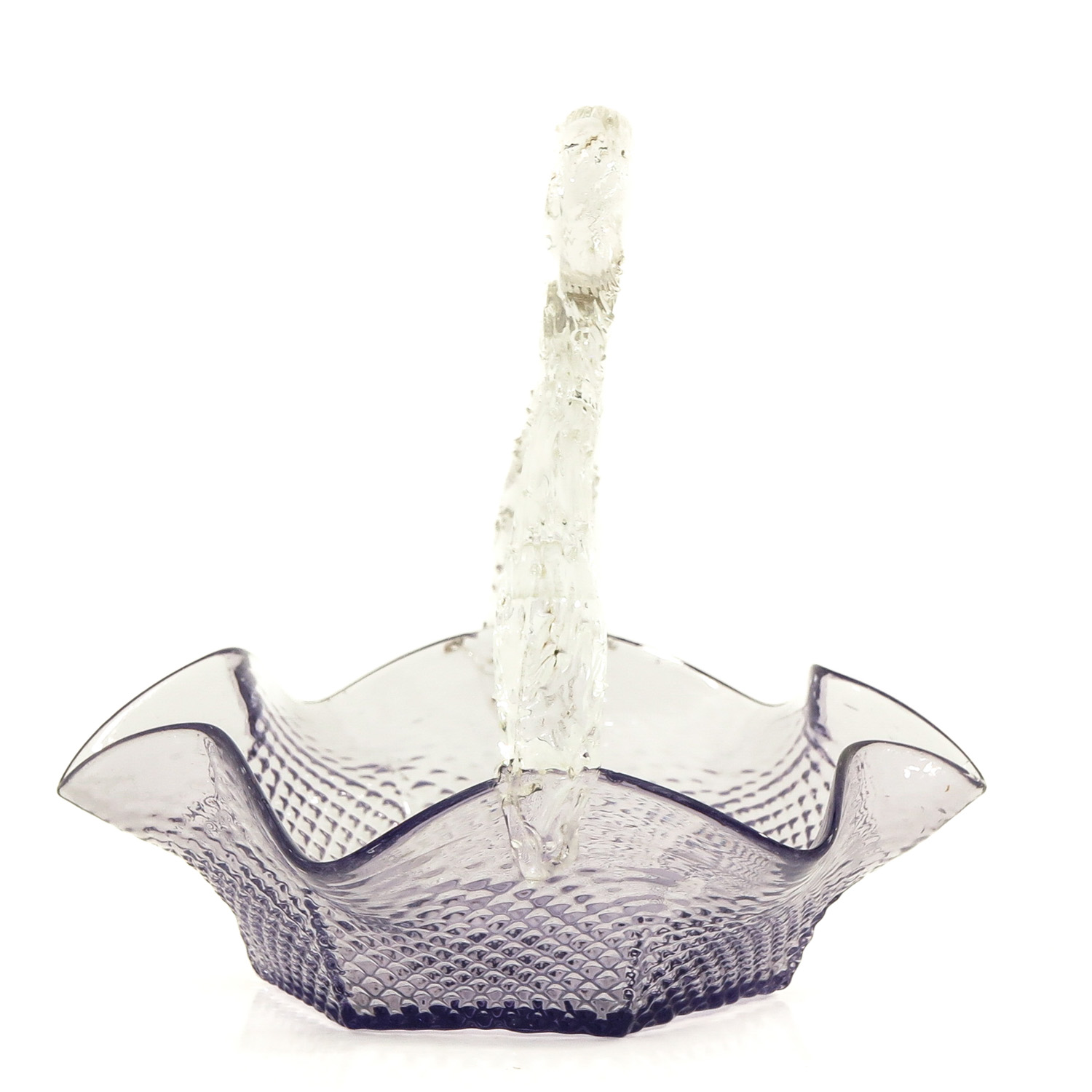 An 18th Century Glass Basket with Handle - Image 2 of 9