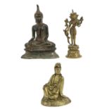 A Collection of 3 Bronze Sculptures