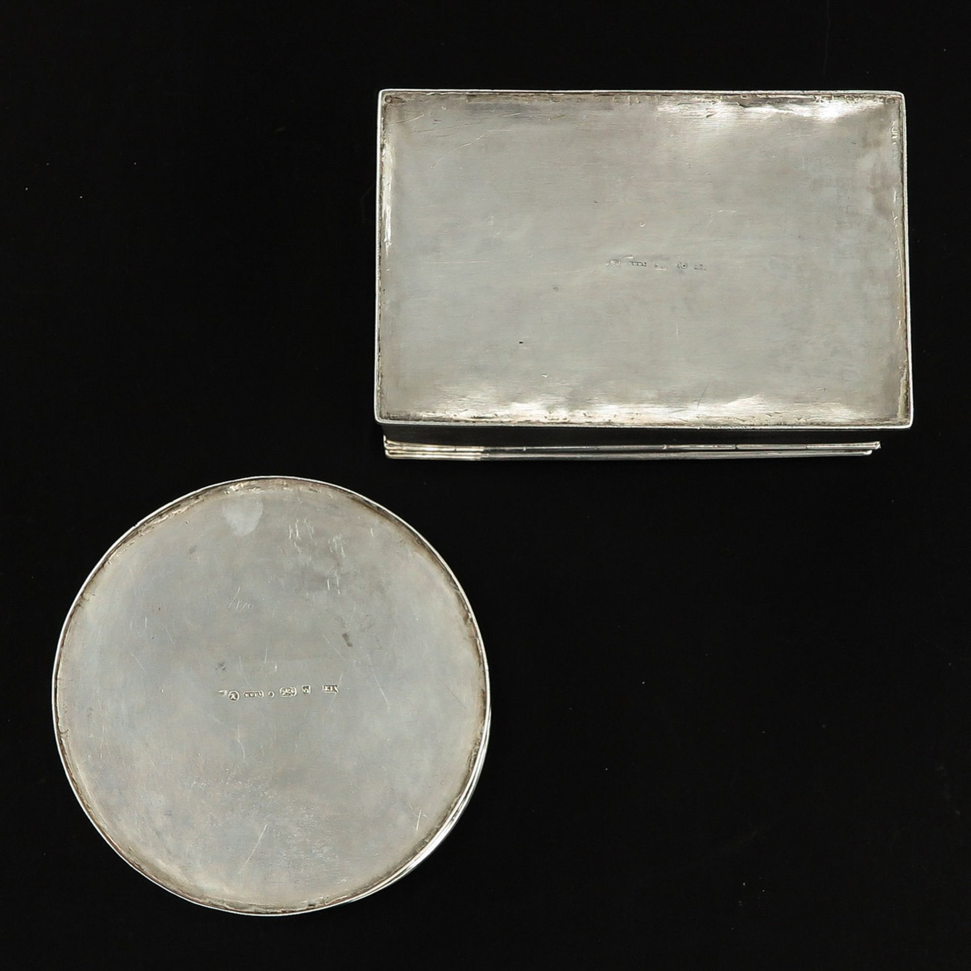 A Pair of Silver Cookie Boxes - Bild 6 aus 10