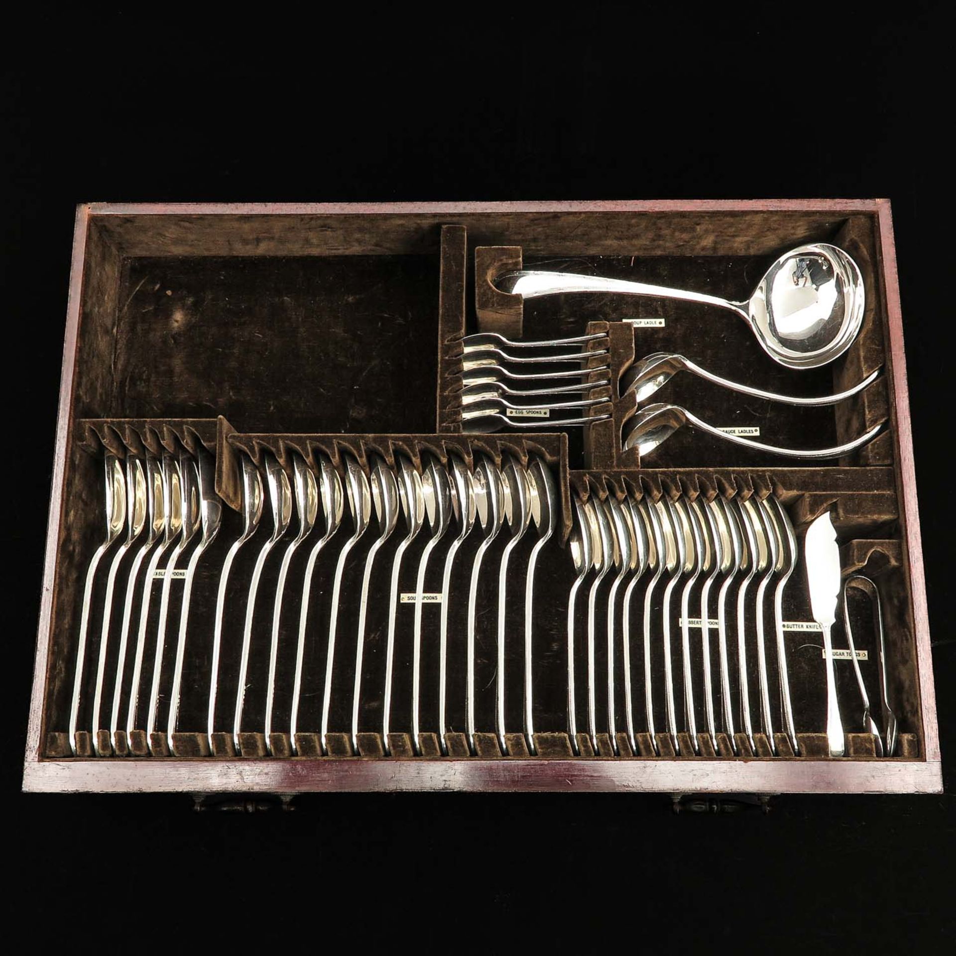 A Silver Cutlery Set - Image 6 of 10