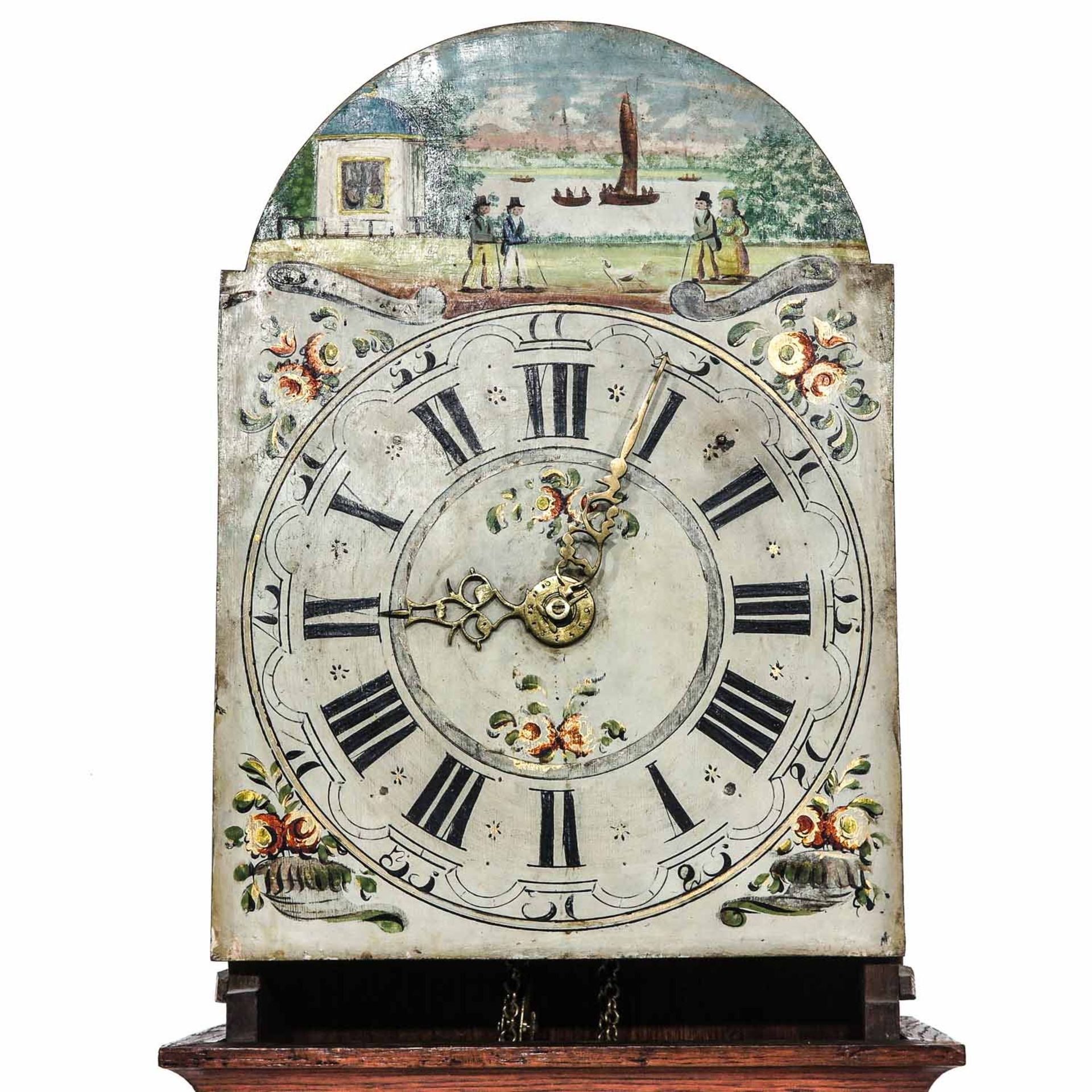 A Dutch Wall Clock or Staartklok - Image 4 of 10