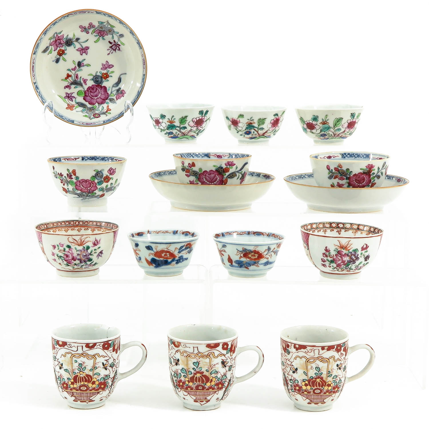 A Collection of Cups and Saucers