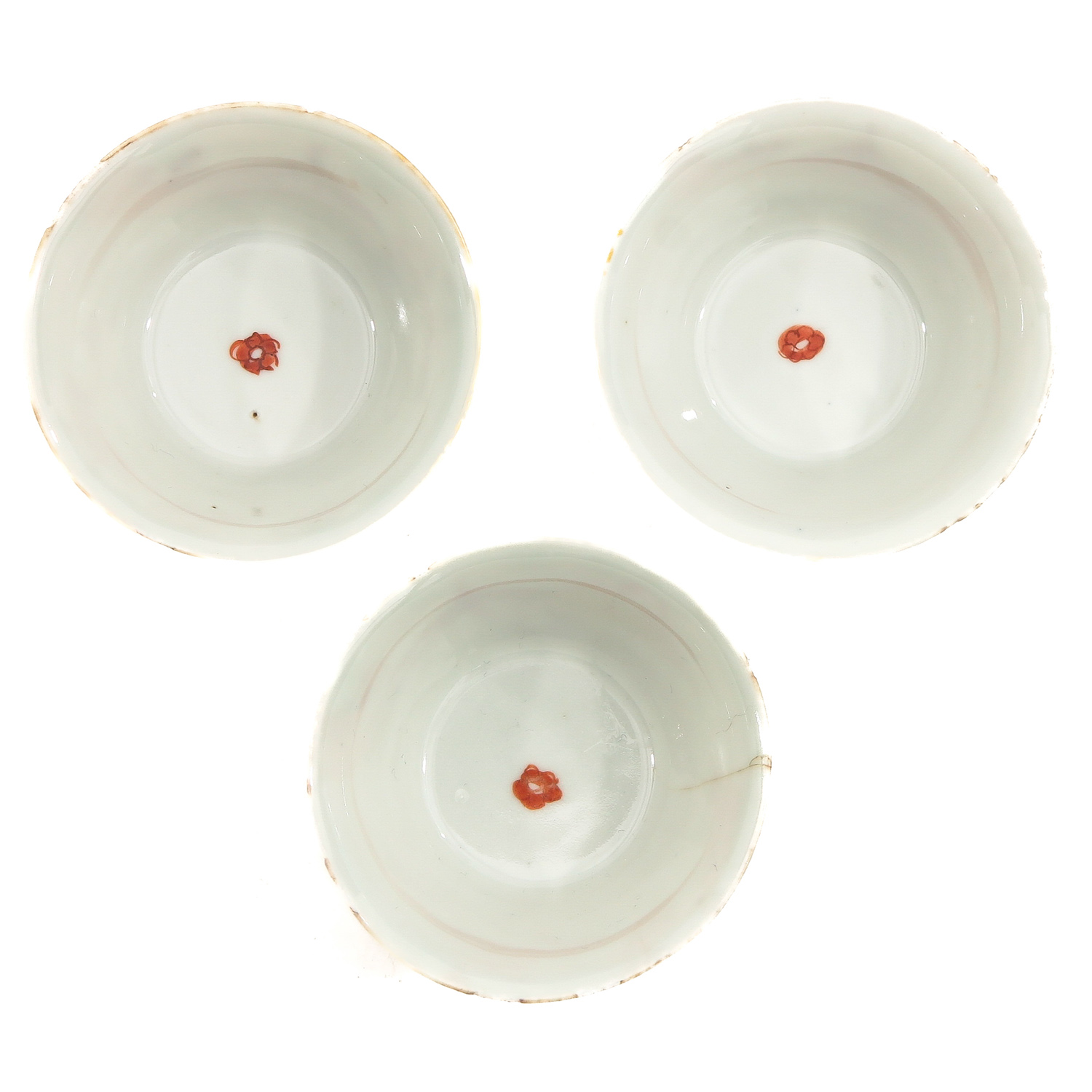 A Collection of Milk and Blood Decor Cups and Saucers - Image 5 of 10