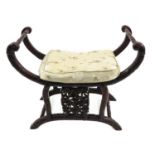 A Carved Wood Chinese Bench