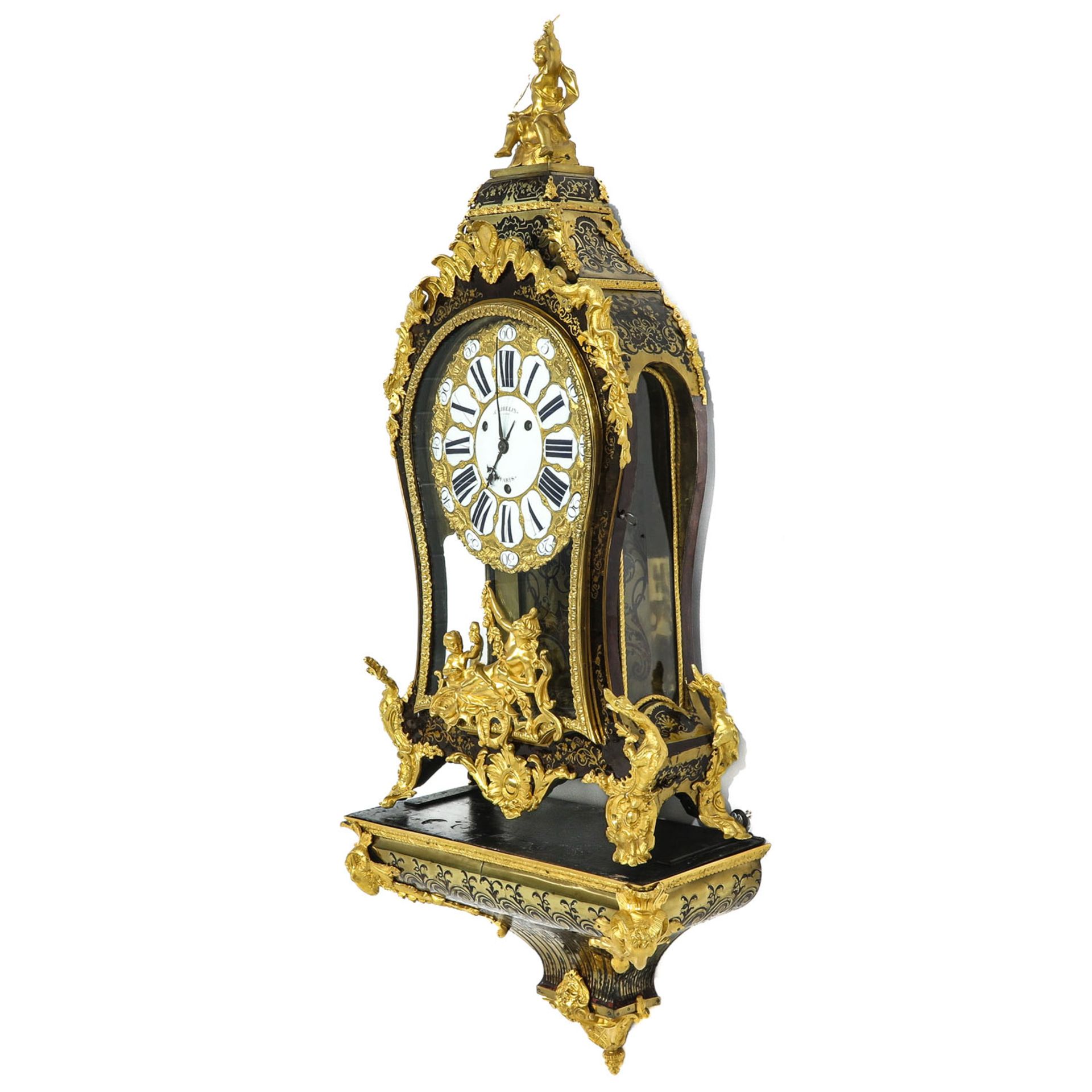 A Console Clock Signed Gribelin a Paris - Bild 3 aus 9