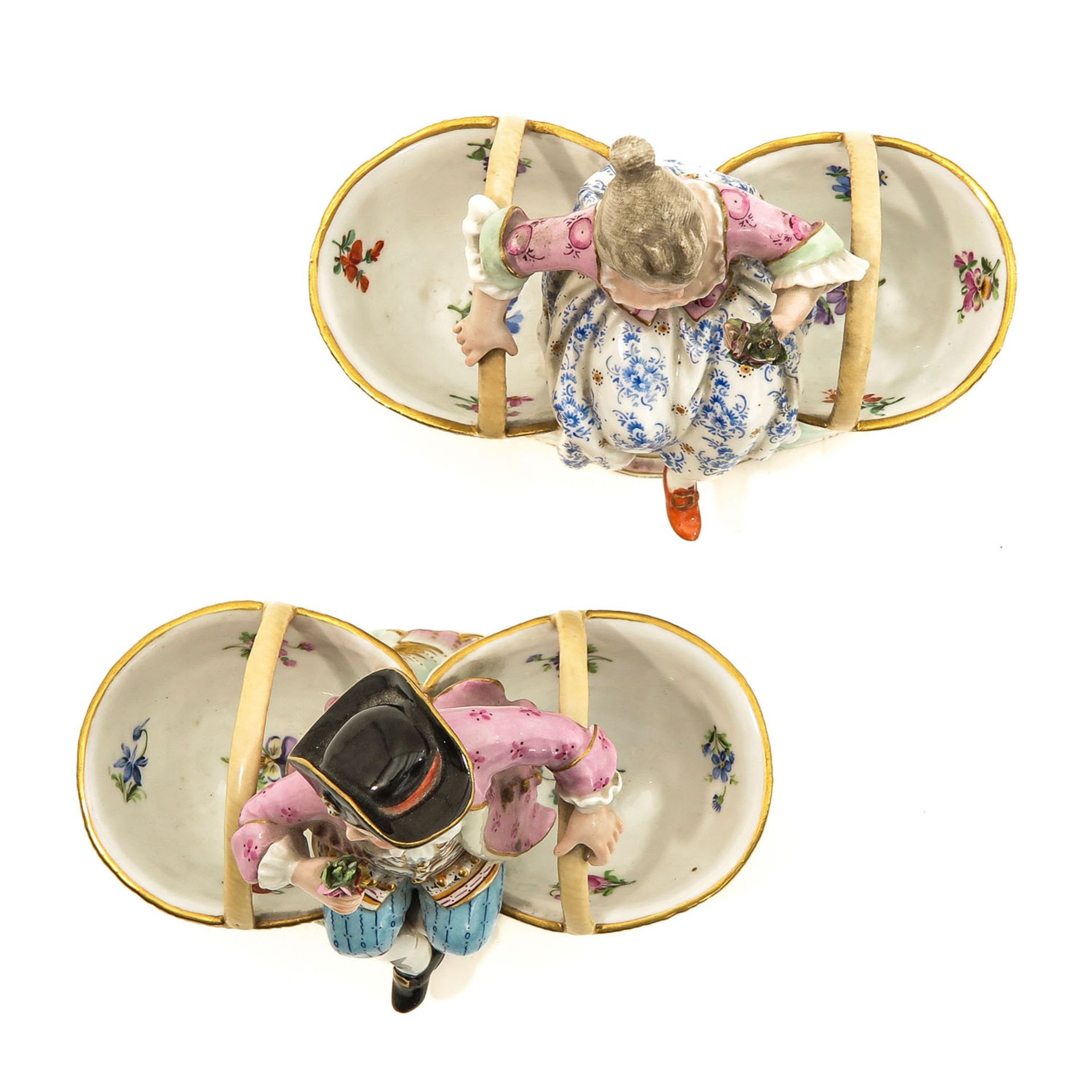 A Lot of 2 Meissen Salt Cellars - Image 5 of 10