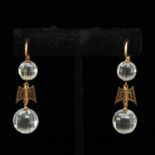 A Pair of Earring Set with Rock Crystal