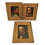A Collection of 3 Portrait Paintings