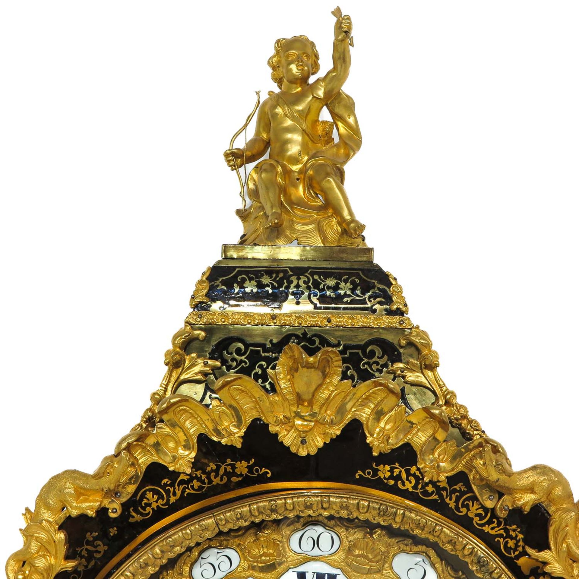 A Console Clock Signed Gribelin a Paris - Bild 6 aus 9