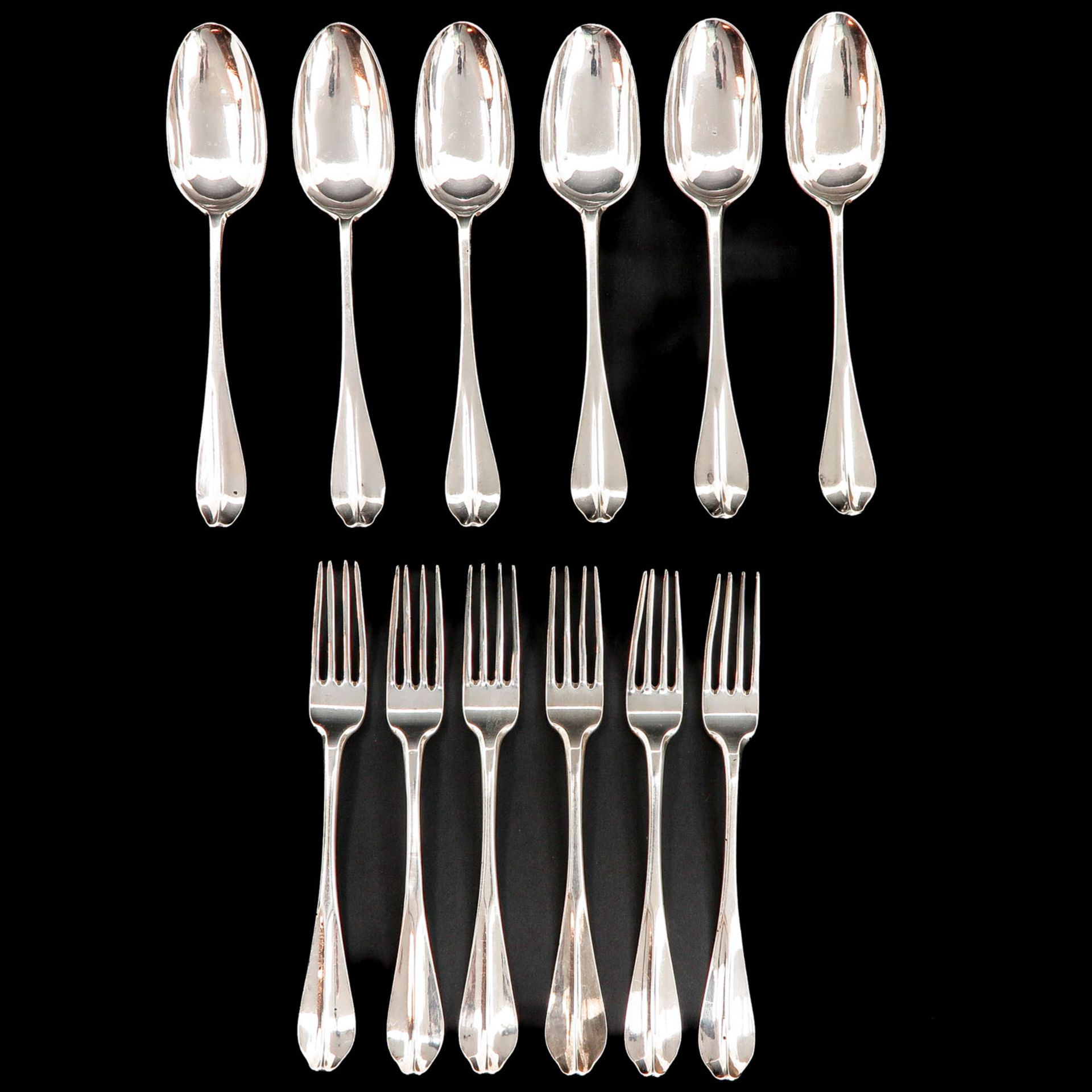 A 6 Piece Place Setting of Cutlery