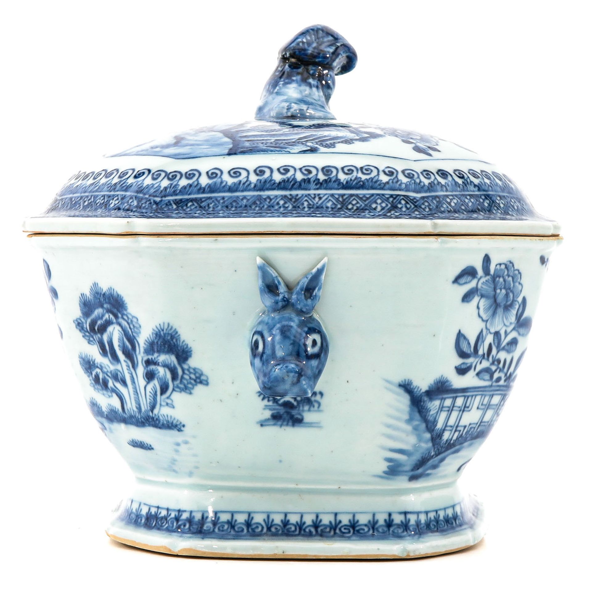 A Blue and White Tureen and Under Plate - Image 2 of 10