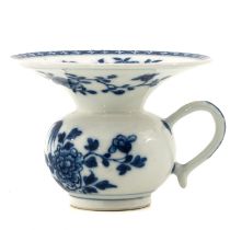 A Blue and White Spittoon