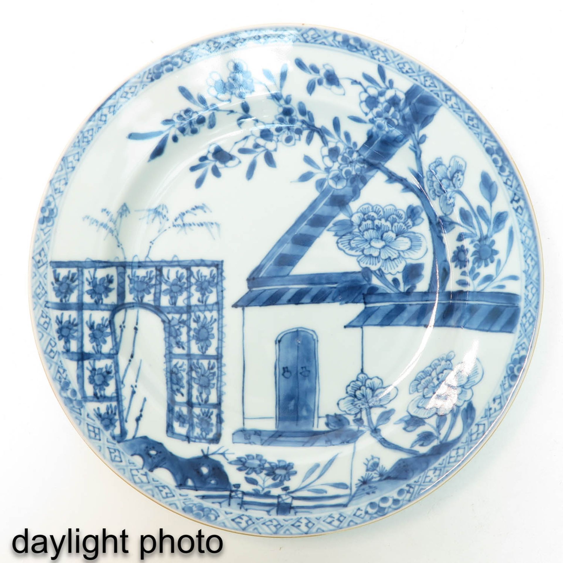 A Blue and White Plate - Image 3 of 5