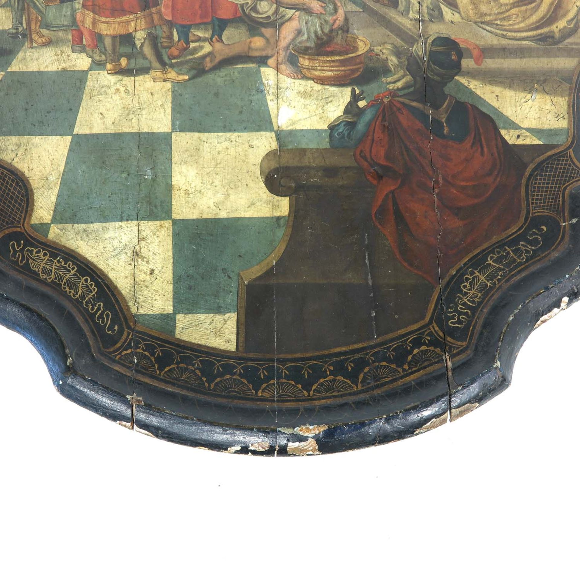 An 18th Century Painted Folding Table - Bild 7 aus 8