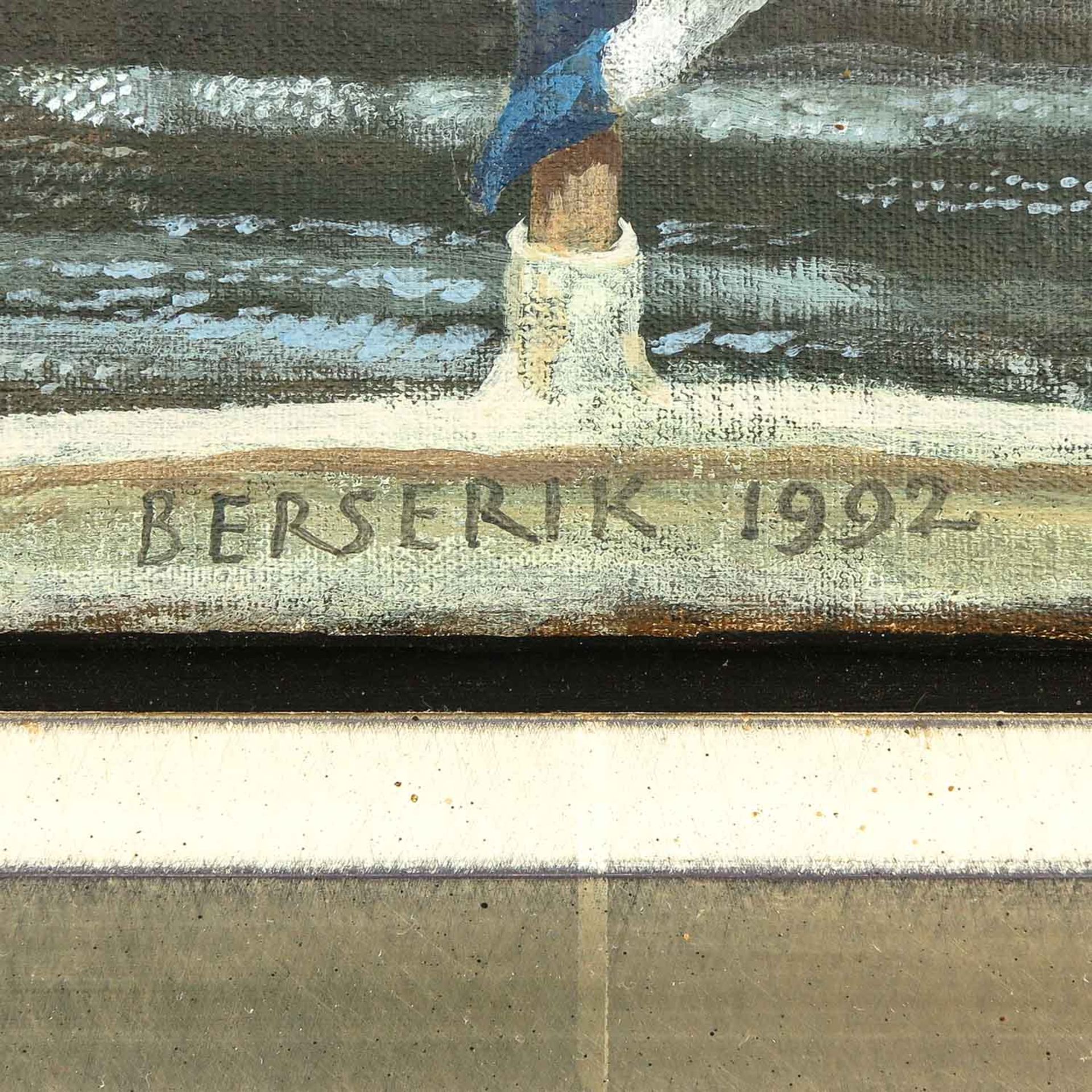 An Oil on Canvas Signed H. Berserik - Bild 3 aus 8