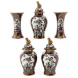 A 5 Piece Garniture Set