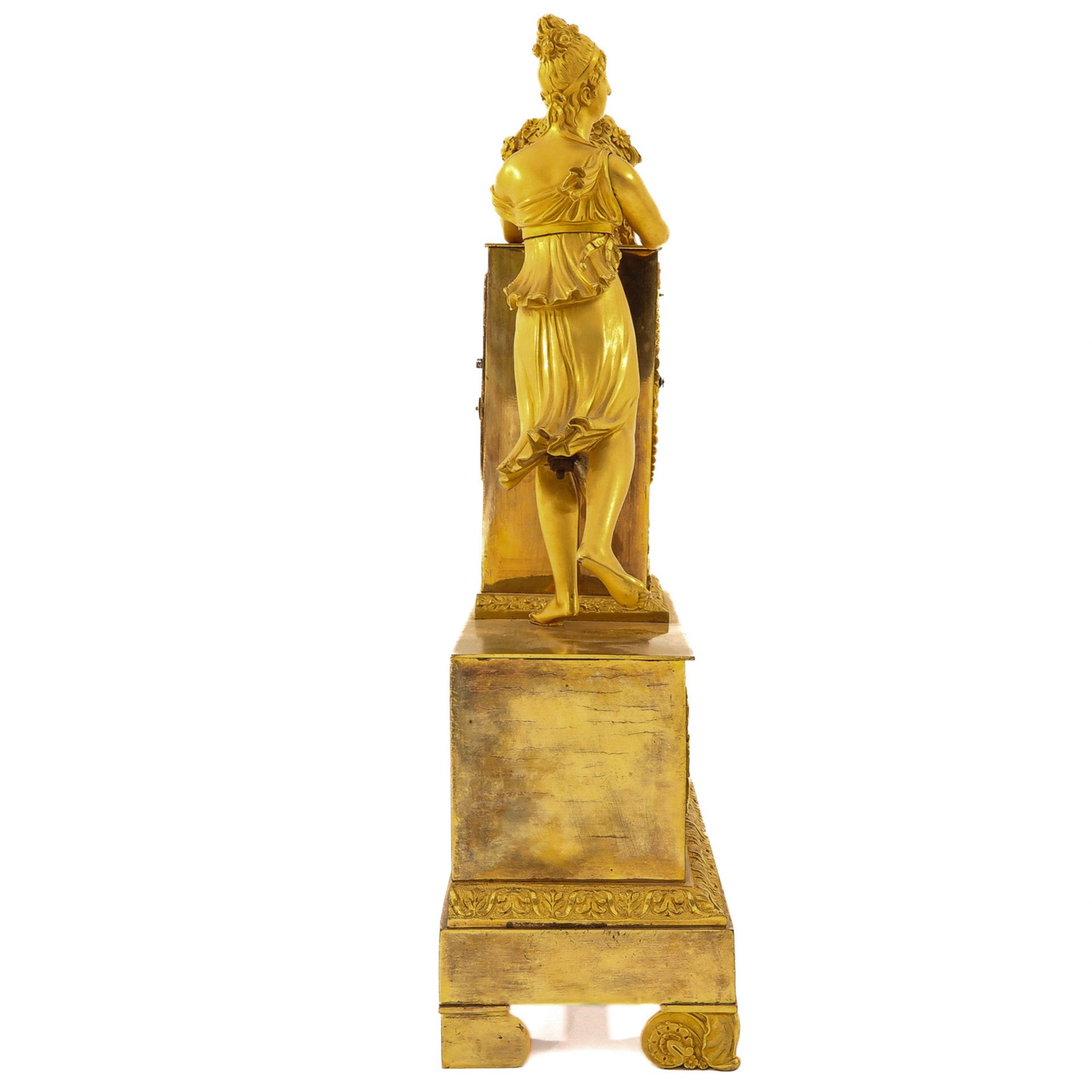 A Fire Gilt French Pendule - Image 4 of 10