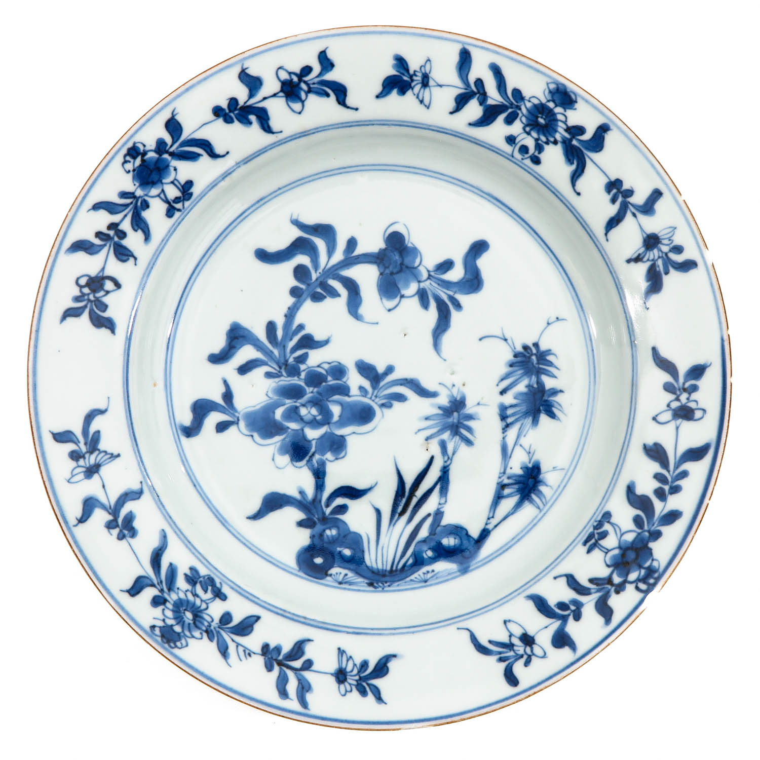 A Collection of 3 Blue and White Plates - Image 3 of 10