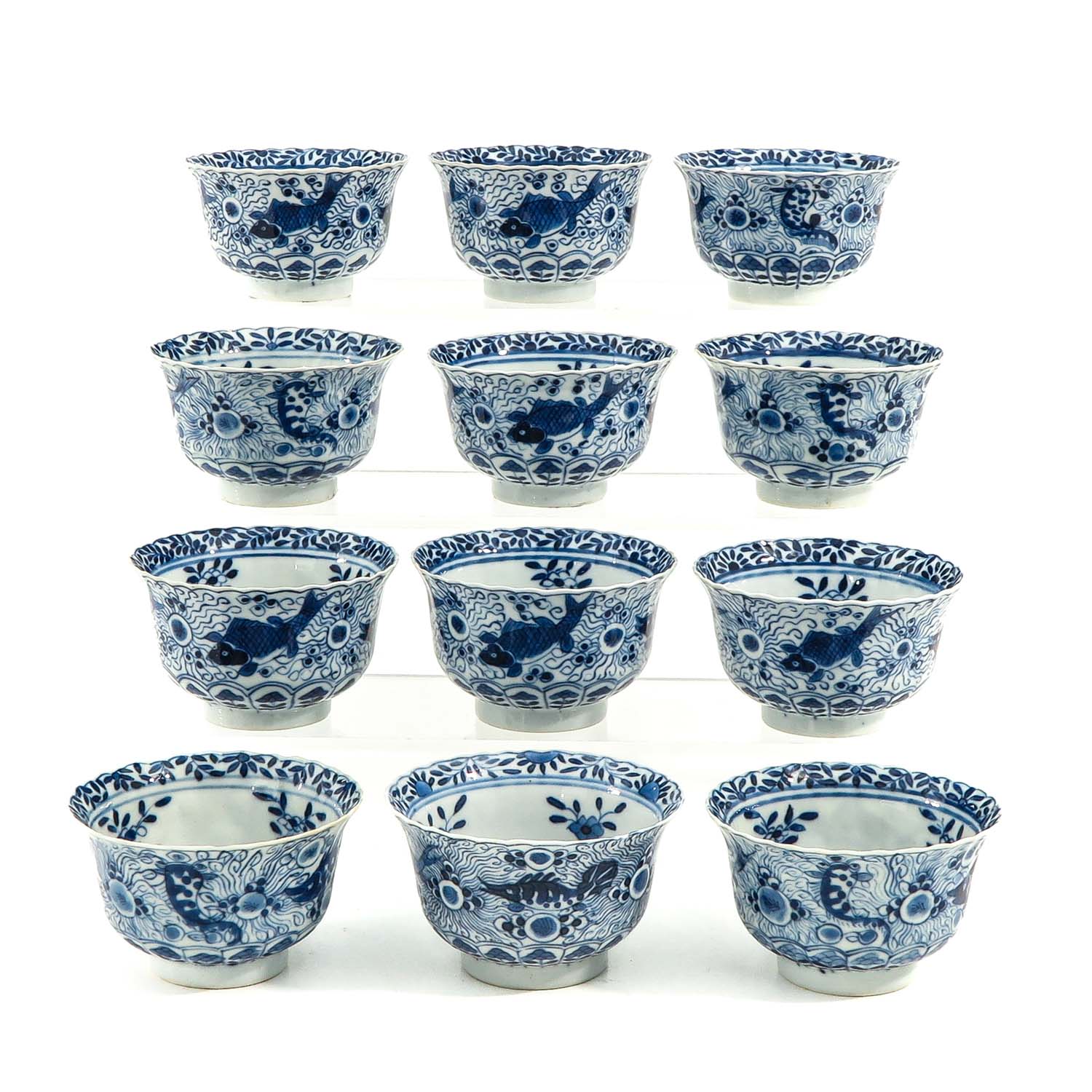 A Series of 12 Cups and Saucers - Image 2 of 10