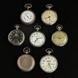 A Collection of 7 Pocket Watches