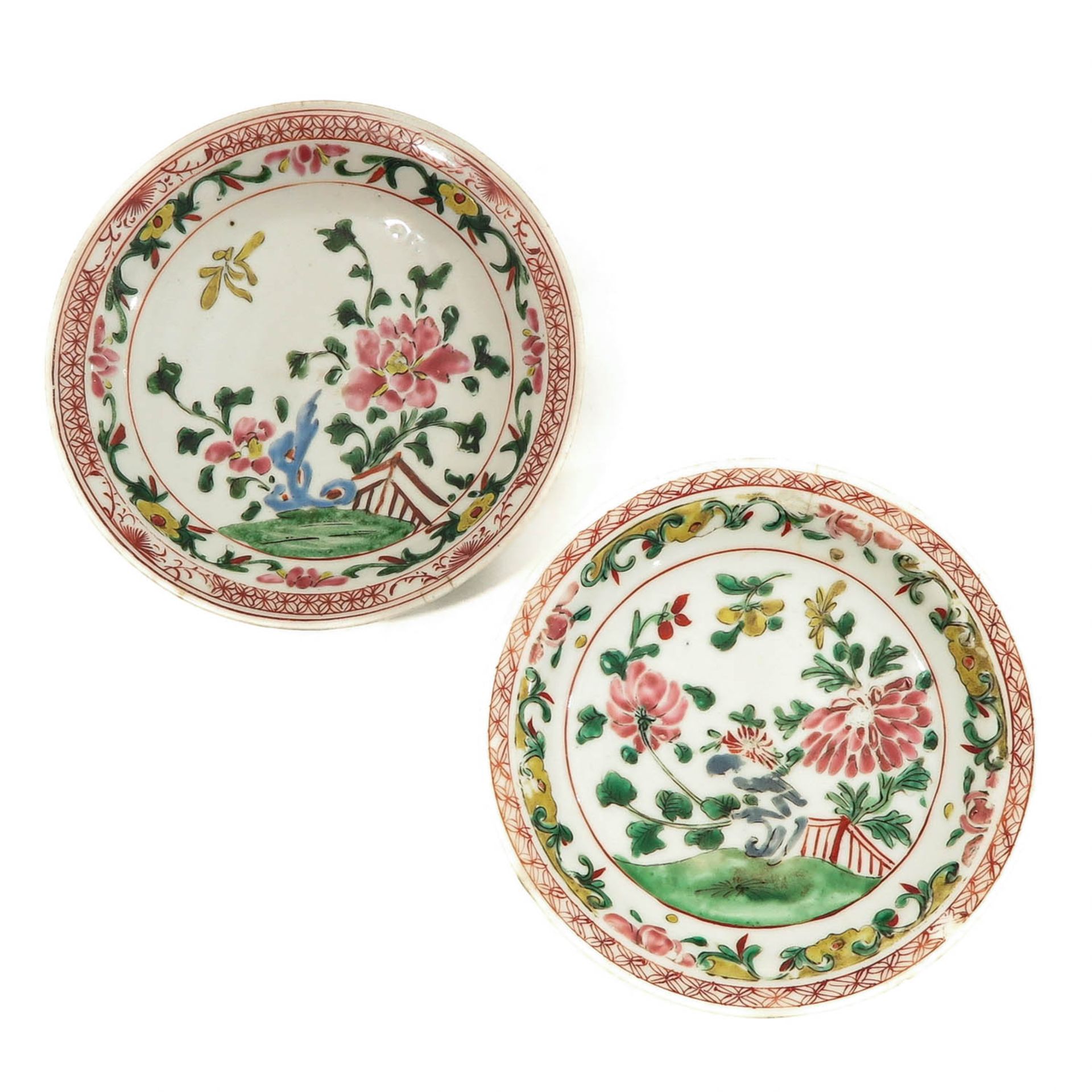 A Series of 6 Famille Rose Plates - Bild 7 aus 10