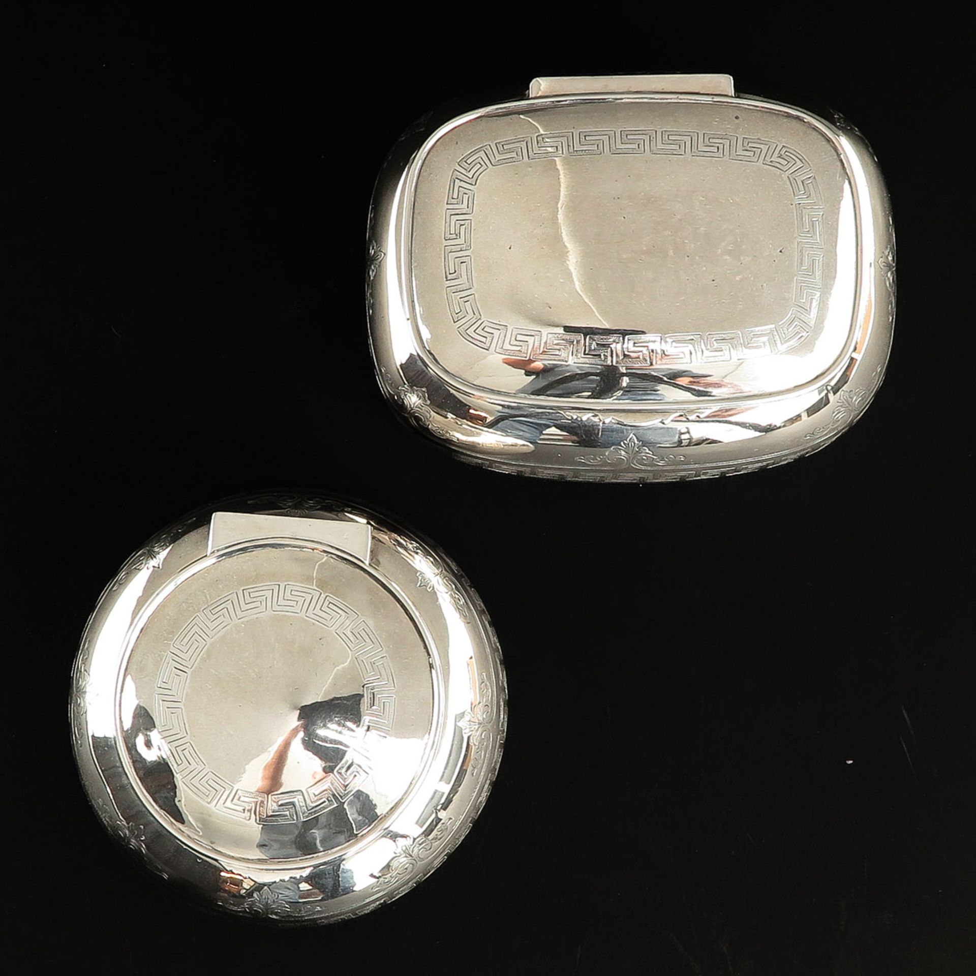 A Silver Tray with 2 Cookie Boxes - Bild 5 aus 10